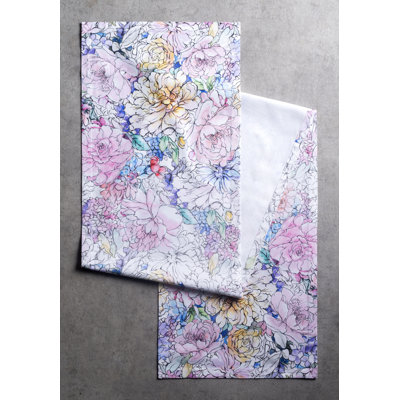 Floral 100% Cotton Table Runner