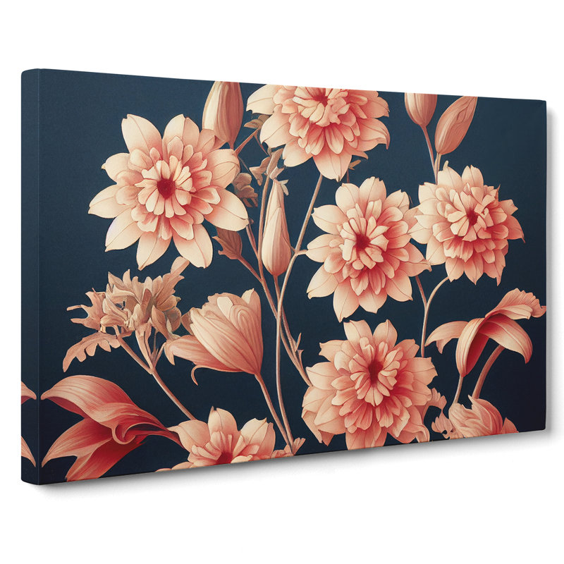 Floral Nouveau Vol.3 - Wrapped Canvas, 40cm H x 60cm W x 3cm D