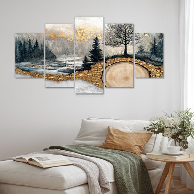 Sherwick - Forest Wall Art - Ensemble de 5 décorations murales traditionnelles