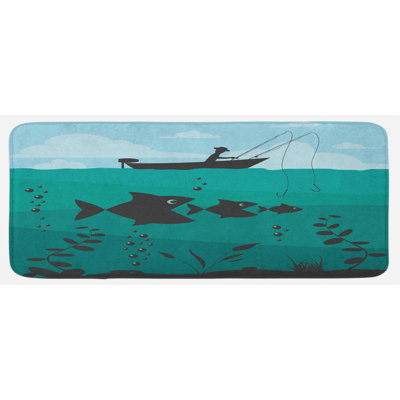 Tapis de cuisine de pêche