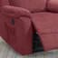 Fauteuil inclinable électrique en rouge paprika