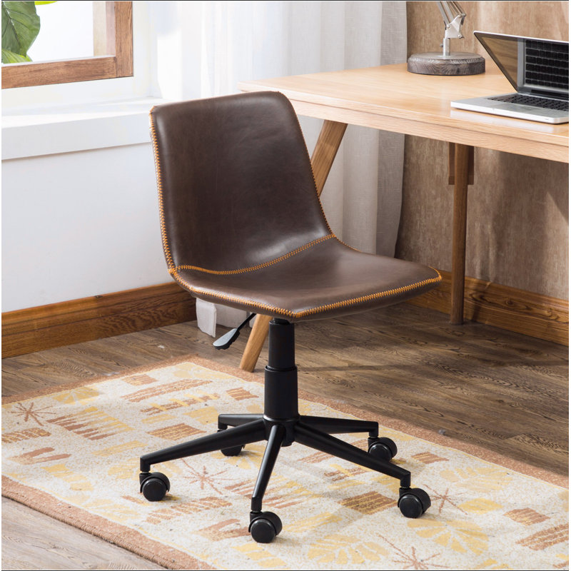 Chaise de bureau Cesena, Brun