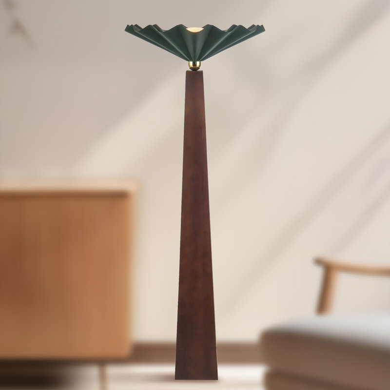 Furrow 65-in Red Floor Lamp, Green