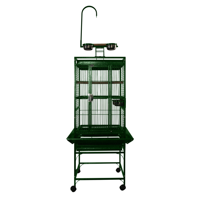 18"x18" Play Top Cage, Green
