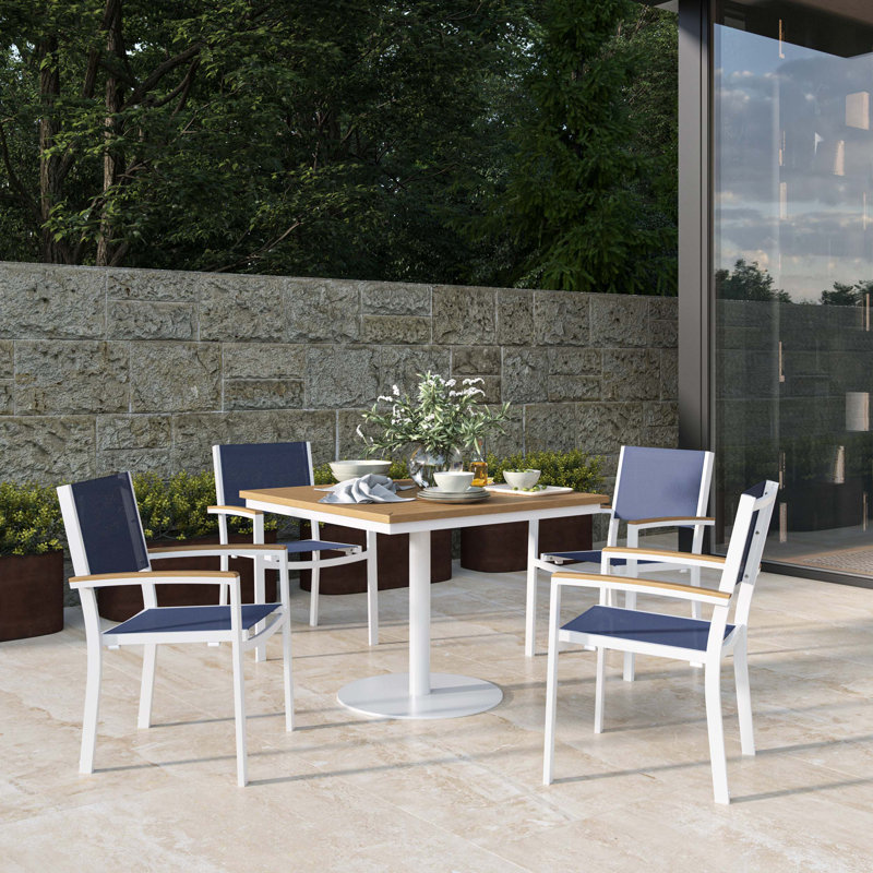 Travira 4 - Person Patio Dining Set with Square Table