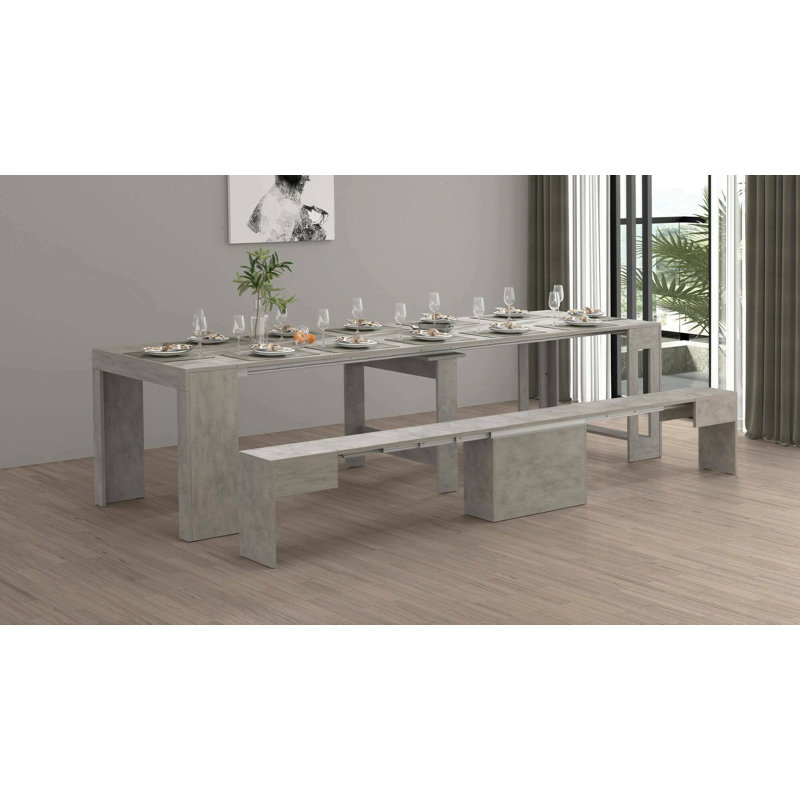 Barrecchia 4 -Person Dining Set, Gray