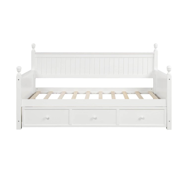 Edynn 3 Drawers Wood Daybed