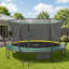 Trampoline 14 pi Springfree No Gap avec cordes élastiques pour une expérience de rebondissement sécuritaire, silencieuse et douce