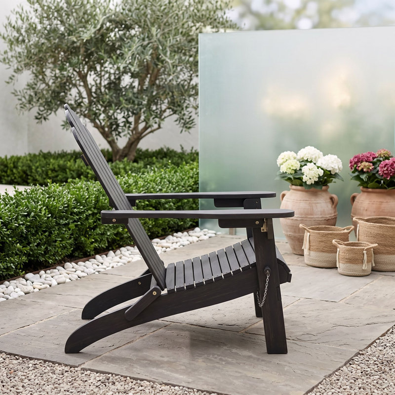 Outdoor Lounge Chair, Gris foncé