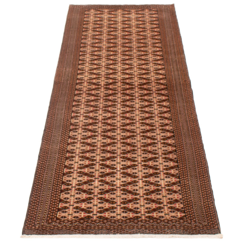 Tapis beige Baluch 3 pi 3 po x 9 pi 6 po