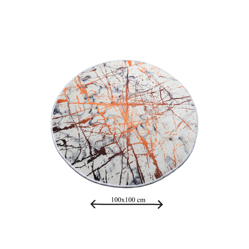 Premium Bathmat, 39.4-Inch Diameter, 100% Polyester, Antiallergic, Dust & Stain Repellent, Non-Slip Underside | Machine Washable at 86°F, 700 GSM | Soft & Durable for Bathroom Safety and Comfort