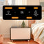 Smart Side Table with Fridge Drawer Wireless Charging and Motion Sensor Night Light-86027535