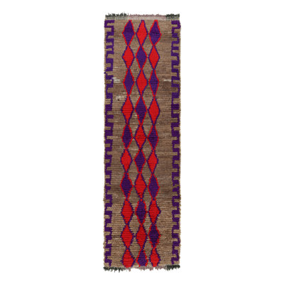 Hand Knotted Wool Geometric Area Rug