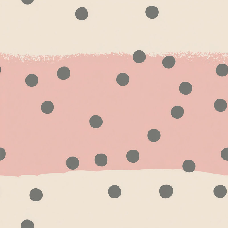 Papier peint à pois abstrait mural minimaliste amovible double rouleau, Textured Non-Pasted