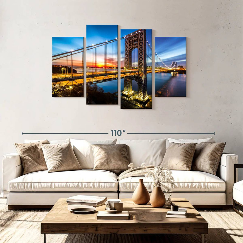 Lilie The George Washington Bridge, 48" H x 75" W