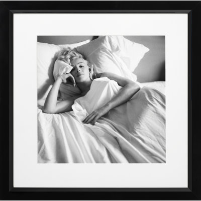 Marilyn Monroe In Bed - Single Picture Frame Print