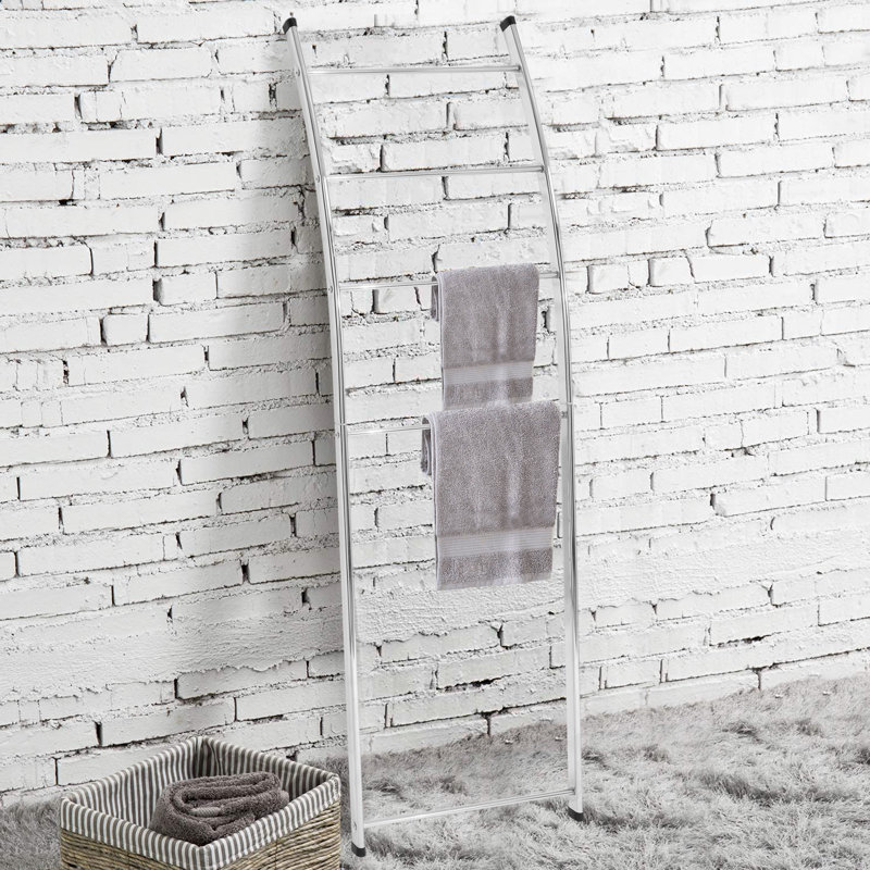 4-Bar Wall-Leaning Towel Quilt Rack, Chrome
