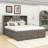 Cergio King Size 8 Drawer Wood Platform Storage Bed-1574295117
