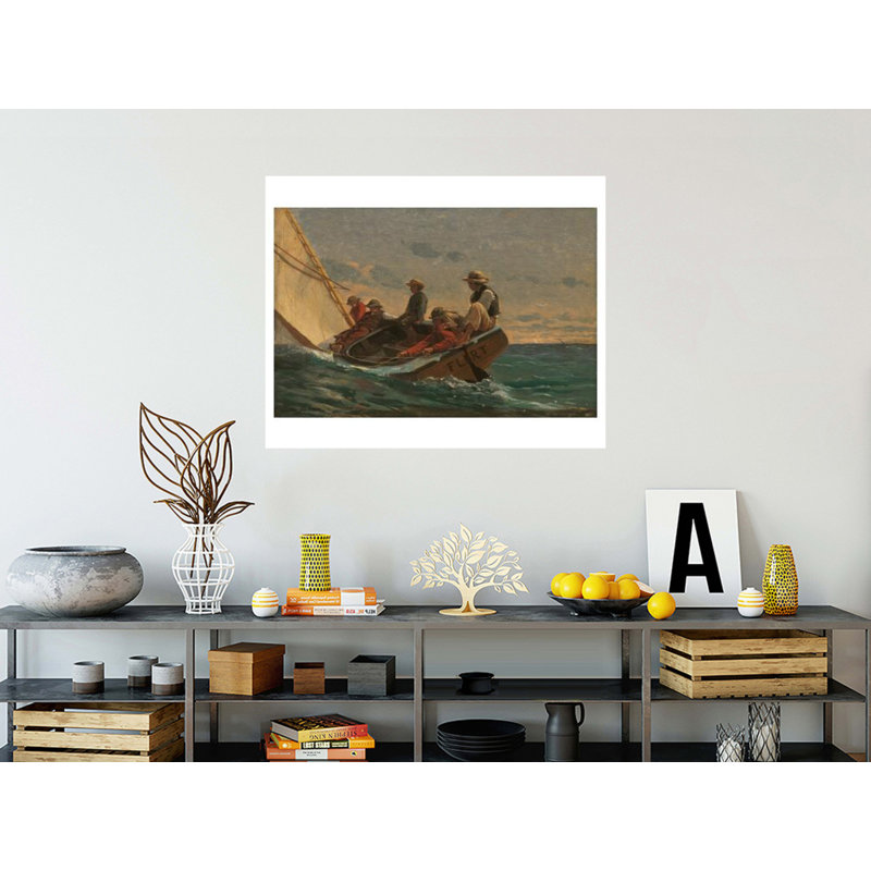 «The Flirt» par Winslow Homer - estampe numérique, H 32 po x l 40 po