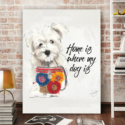« home », reproduction de peinture à l’aquarelle sur toile