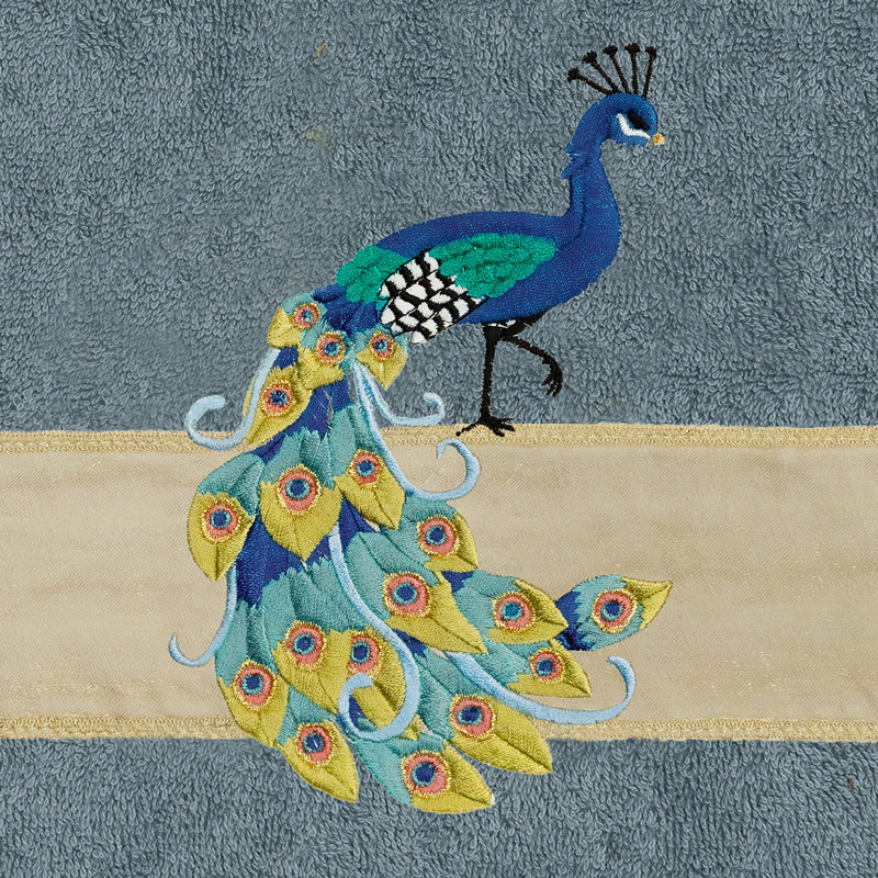 Ensemble de serviettes 4 pièces PENELOPE, Bleu sarcelle, 4