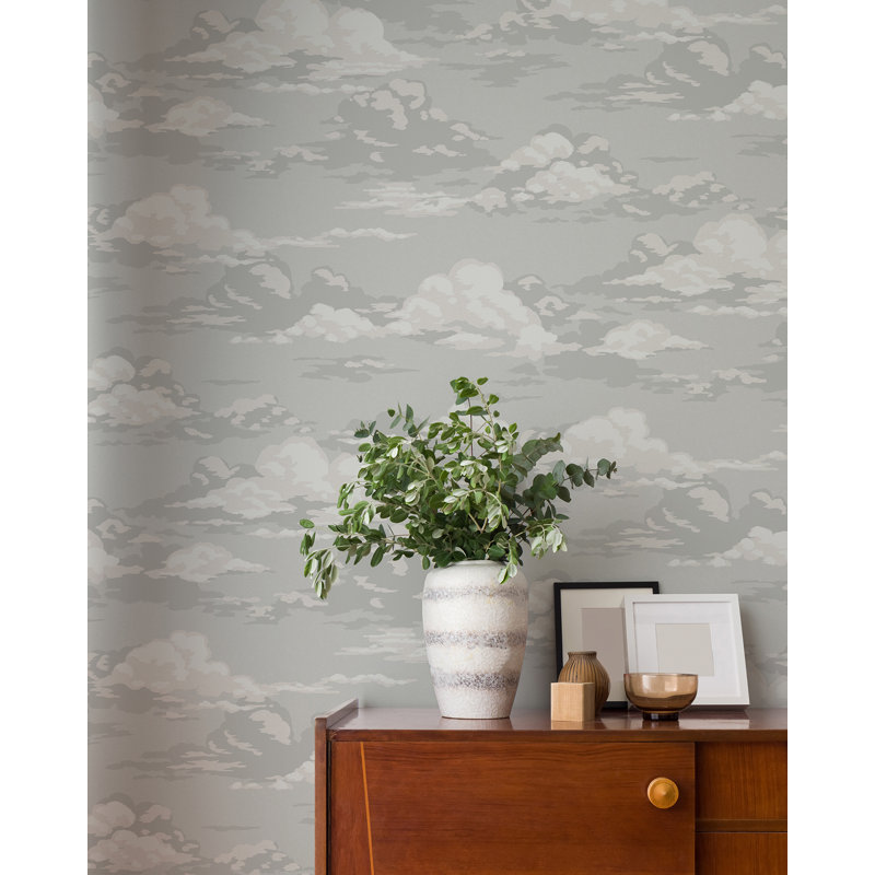 Papier peint Cumulus Clouds, Gris