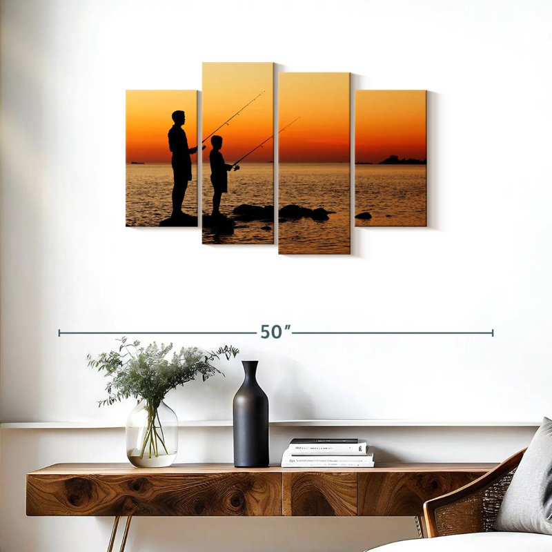 Senne Dad And Son Pêche, H 22 po x l 36 po