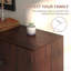 Buffet Buffet, 3 tiroirs / 2 placards, tablettes réglables pour la cuisine - brun rustique