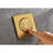 Shower System With Head, Hand Shower, And Bodysprays In Brushed Gold Stylish Air Injection-118752277