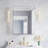 24''W x 30" H Recessed or Surface Mount Bathroom Mirror Beveled Medicine Cabinet  With Adjustable Glass Shelves-2042089494-2042089481