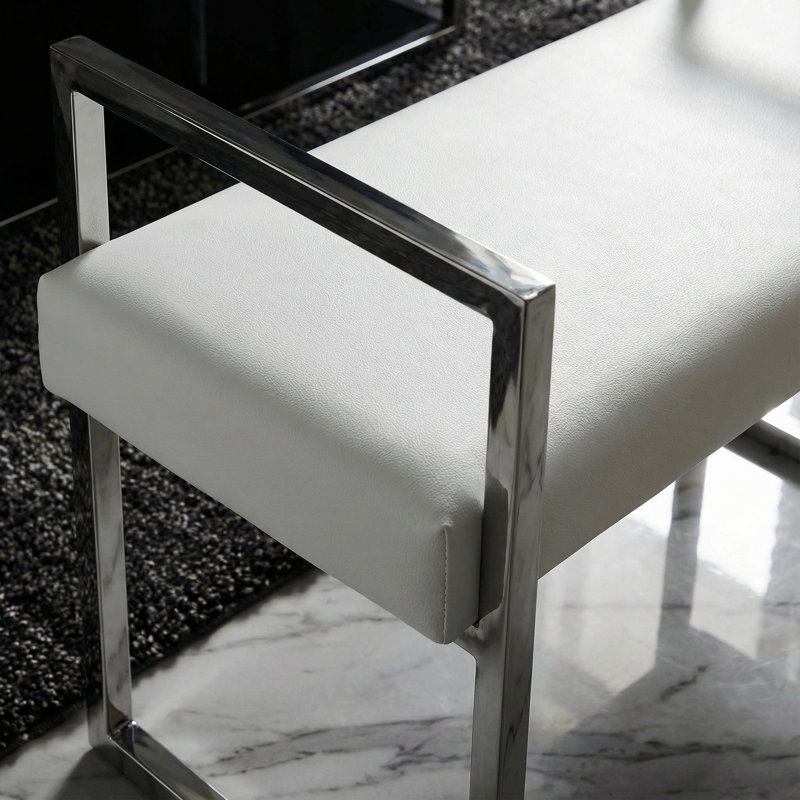 Langston Faux Leather Upholstered Bench