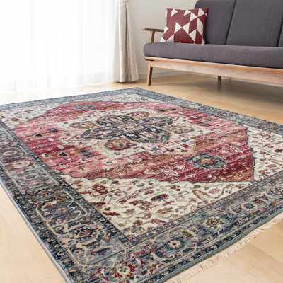 Tapis oriental rouille / crème Rojas