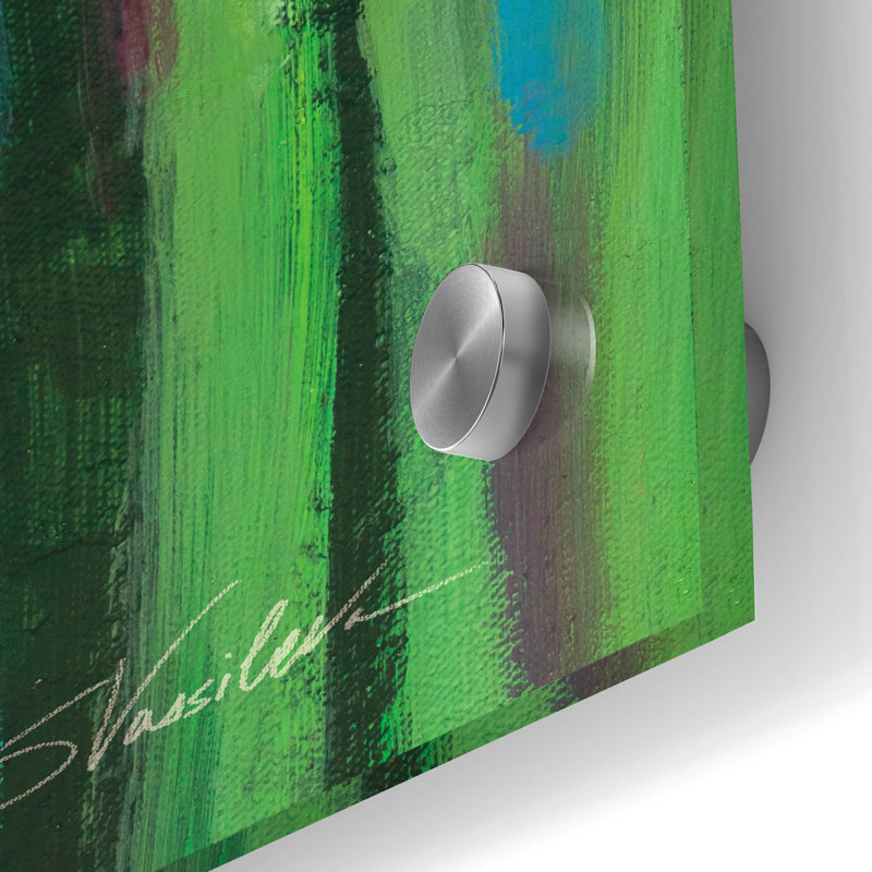  «Flowers In May 1» par Silvia Vassileva, art mural en verre acrylique, 16 po x 48 po, H 48 po x l 16 po