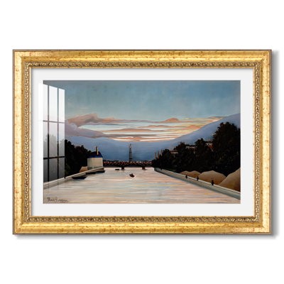 The Eiffel Tower, c. 1898-Henri Rousseau-Custom Framed Canvas