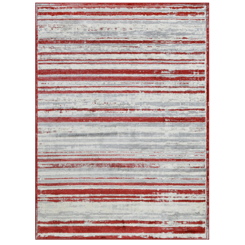 Ledford Striped Indoor Rug, Rectangle 5' x 7'