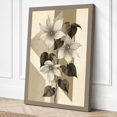 Flowering Plant Study Botanical - Wrapped Canvas