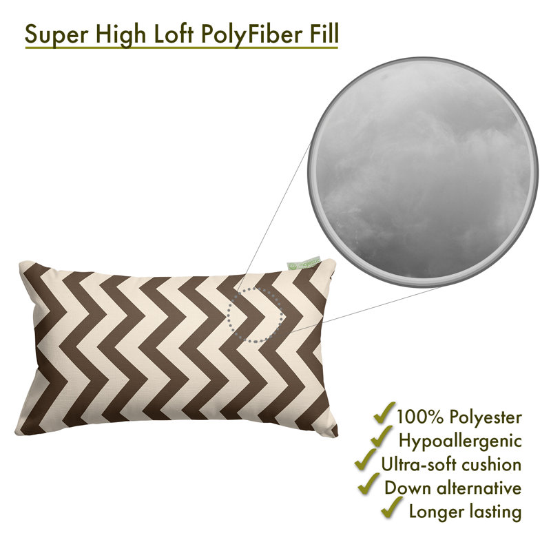 Coussin Zig Zag, Chocolat