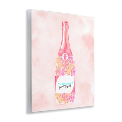 Art mural sur plaque de bonbon rempli de champagne par Ziwei Li
