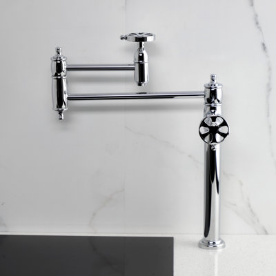 Kingston Brass Belknap Two-Handle 1-Hole Deck Mount Pot Filler Faucet