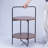 Mijas 2 Tier Storage Shaelves Round End/Side Table with Handle for Living room, Bedroom-1050253752