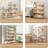 4-tier Wooden Open Bookcase - Modern Display Bookshelf With Side Panels And Solid Wood Frame For Home And Office, Storage Cabinet, Warm White