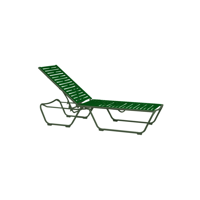 Millennia EZ Span™ Outdoor Metal Chaise Lounge, Forest Green , Sonora