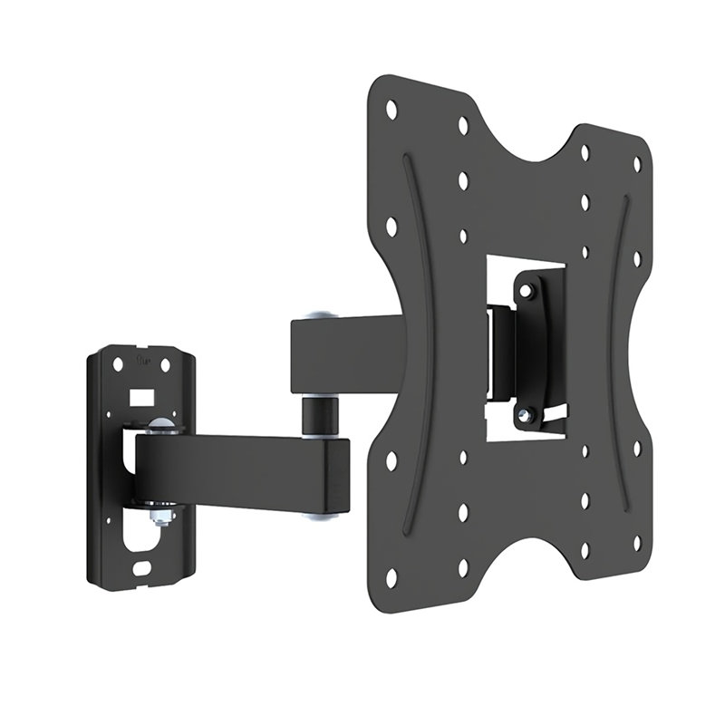 Support mural noir pivotant pour supporter jusqu'à 44 lb