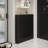Black Solid wood Shoe Storage