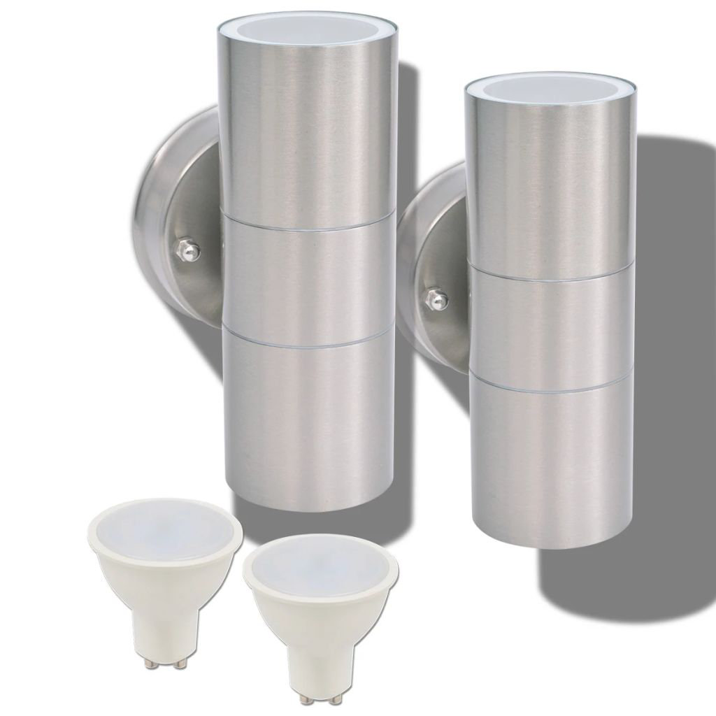 2 - Bulb Integrated LED Outdoor Armed Sconce