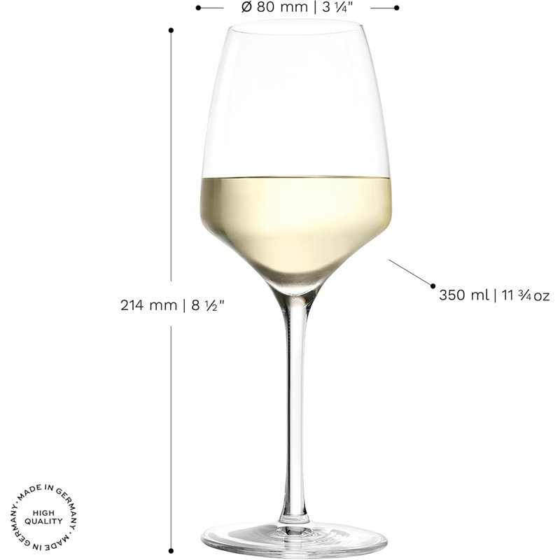 Stolzle Lausitz, Dereion - White Wine Glasses, 350ml