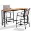 Ensemble repas d'extérieur pour 2 personnes (ensemble 3 pièces, table rectangulaire)-873111225-873111227