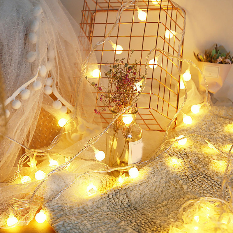 LED Solar Powered Cord String Light, 100 Lamps - 12 Metre Long
