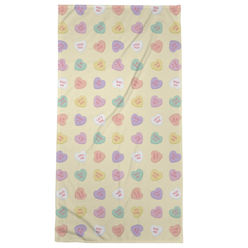 Beach Towel, Yellow, Microfiber