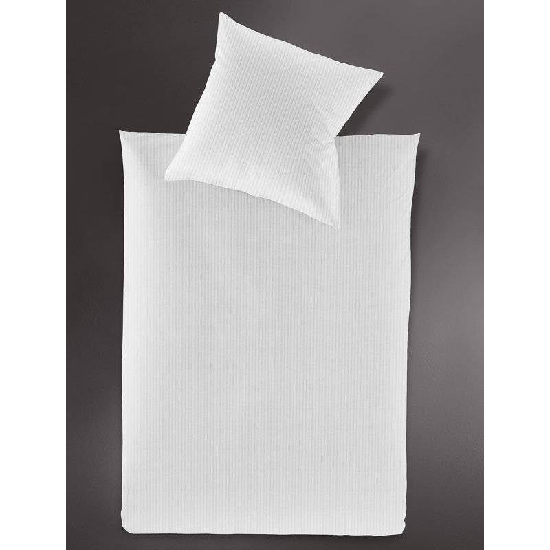 Lumen 2 Piece Duvet Cover Set, Light grey, 155 x 220cm - 1 Pillowcase (80 x 80 cm)